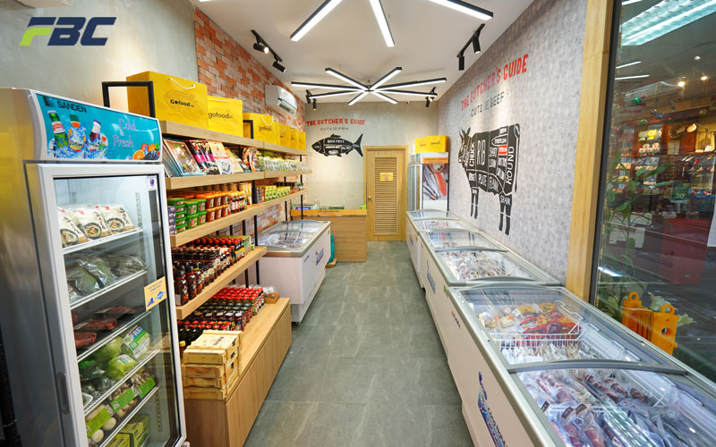Không gian cửa hàng Gofood Linh Đàm