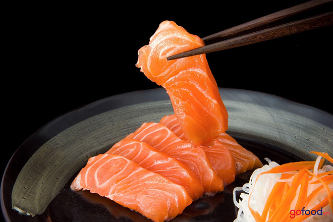 Sashimi thượng hãng cá hồi Nauy hấp dẫn