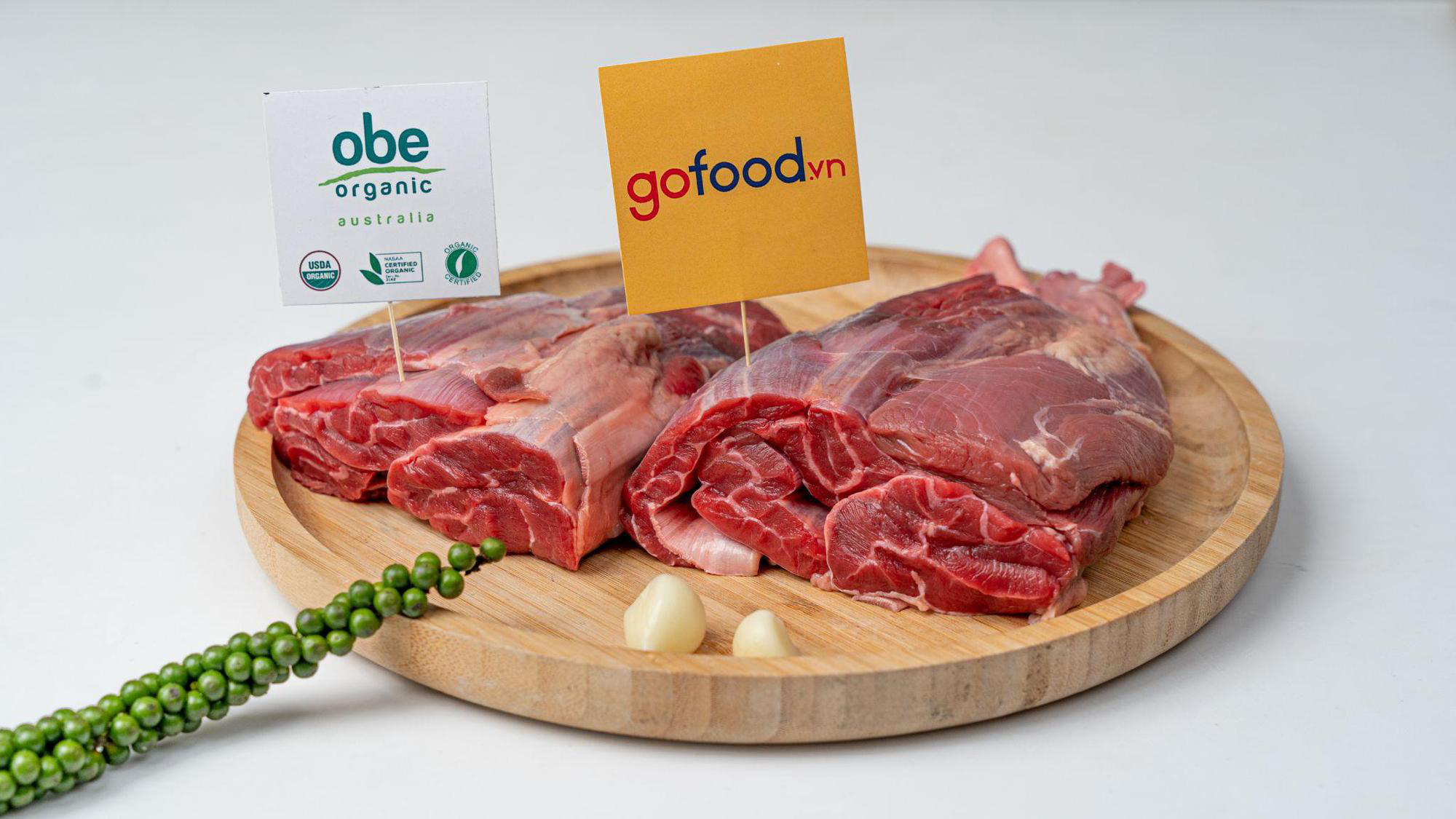 Thịt bò ngoại Obe Organic từ Gofood