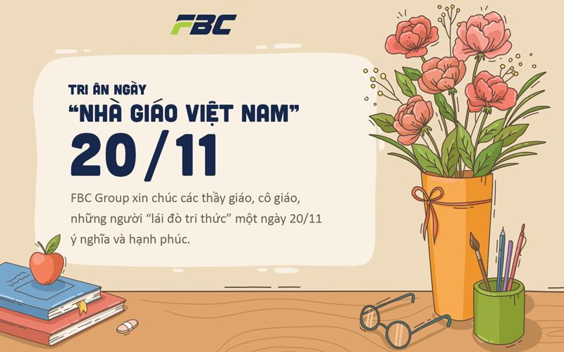 FBC Group chúc mừng ngày nhà giáo Việt Nam