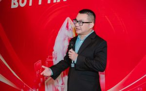 Anh Tạ Quang Trung - Tổng Giám đốc FBC Sài Gòn phát biểu trong buổi lễ